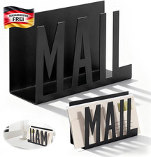 Briefhalter Organizer Schreibtisch Briefständer Metall Aufbewahrung schwarz
