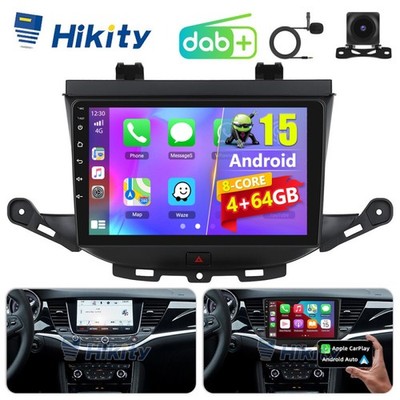 DAB+ 4+64GB 8Core Android 15 CarPlay Radio Für Opel Astra K 2015-2022 GPS Navi