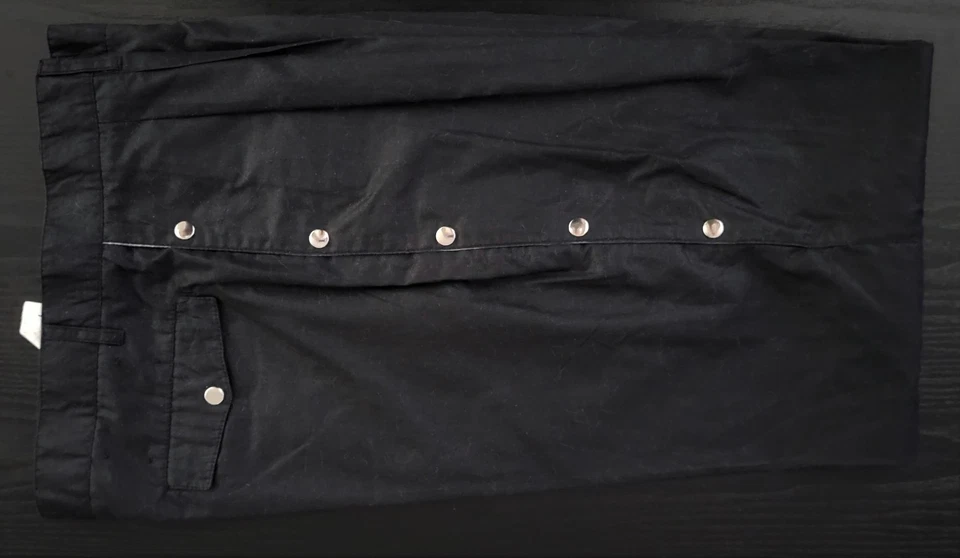 1983 Bugle Boy CO USA Original Parachute Pants Black w/ Silver Snaps NEW WAVE - Image 2 of 4