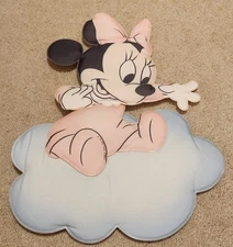 Disney Mini Mouse Vintage Nursary Plush Soft Cardboard Wall Hanging