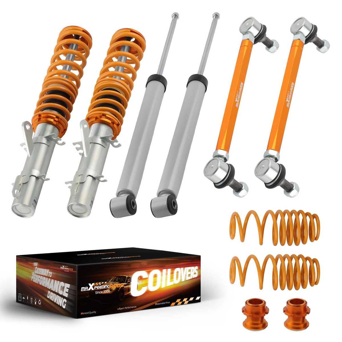 新品　MAXPEEDINGRODS サスペンションキット アウディTT8n MaXpeedingrods Coilovers Suspension Kit for Audi TT 8N FWD 98-06
