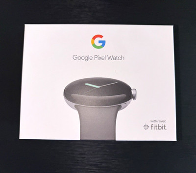 Factory Sealed Google Pixel Watch 41mm Silver Stainless Case Gray Band 32GB WiFi