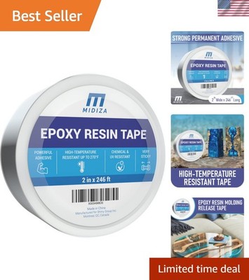 Ultimate Crafting Solution - 2'' x 246 ft Transparent Silicone Epoxy Release Tape