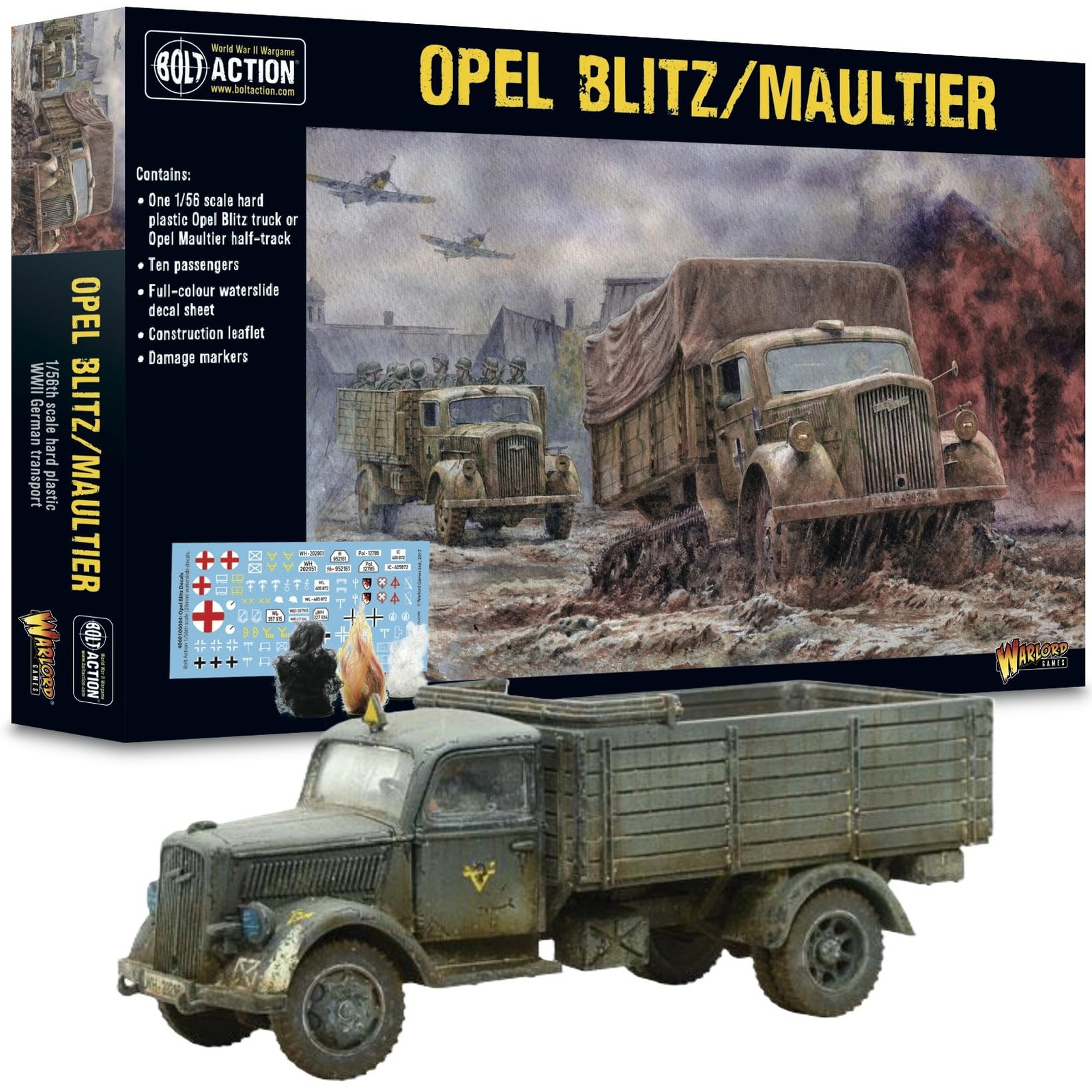 Véhicule Opel Blitz Bolt Action miniatures pour résoudre vos problèmes de transport de troupes