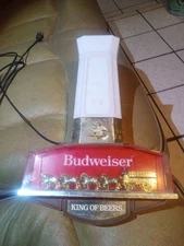 vintage budweiser lighted clydesdale sign