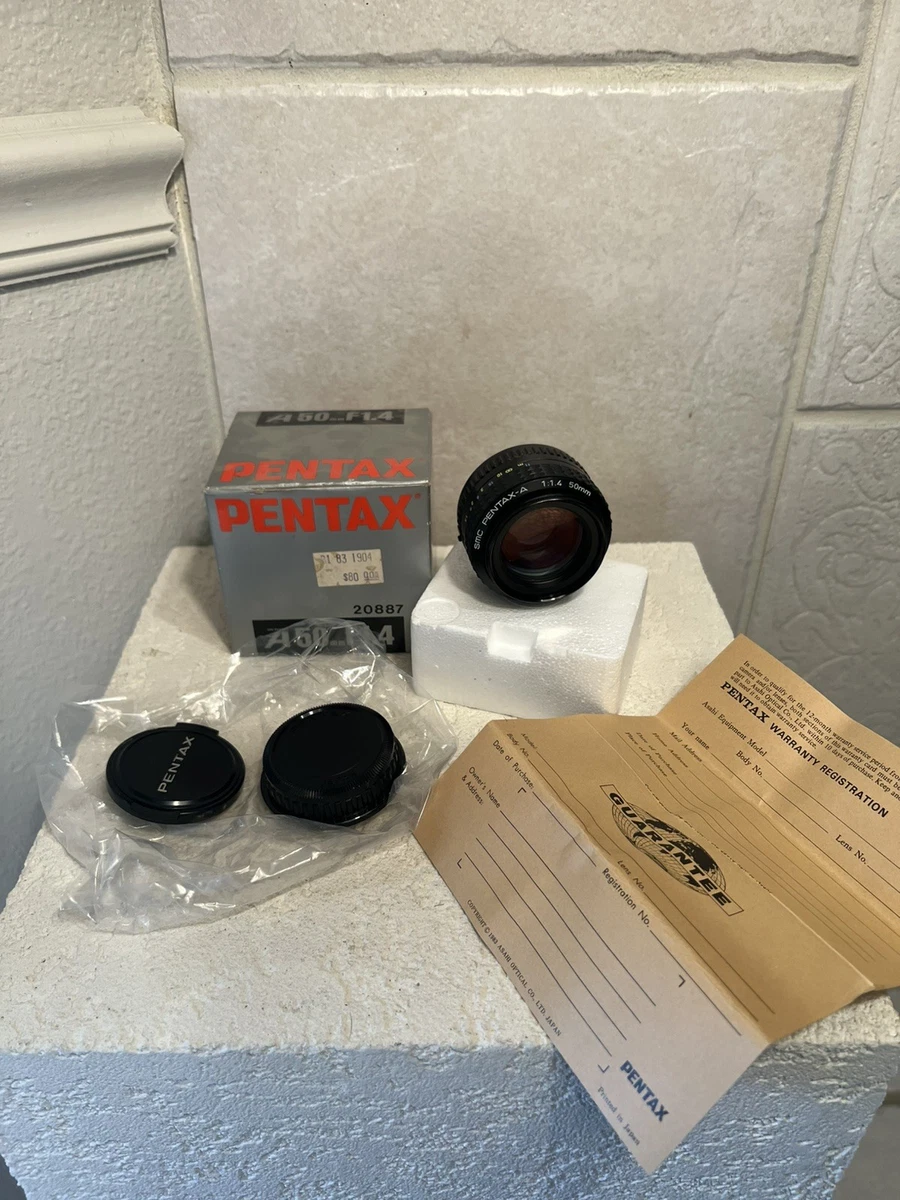 Pentax SMC f/1.4 Lenses 50mm Focal for sale - eBay