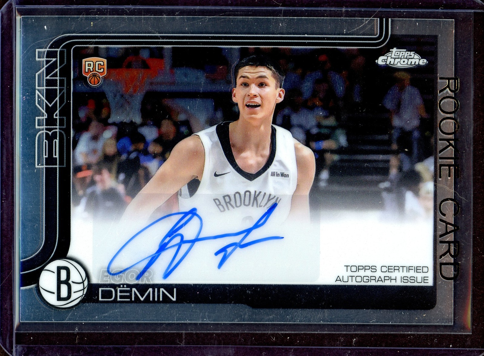 EGOR DEMIN ~ 2025-26 Topps Chrome Basketball Rookie Autograph AUTO RC #TCAR-ED