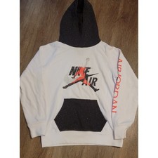 Nike Air Jordan Hoodie Pullover Graphic Print Long Sleeve Youth Size