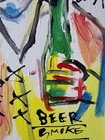 Original Basquiat Style Cowboy Painting Canvas Neo Expressionist Art Decor 9x12 — photo 7