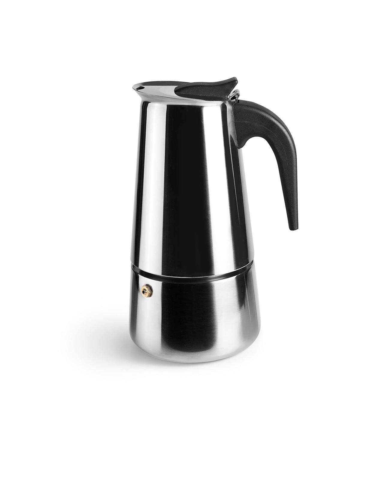 Cafetière expresso moka 10 tasses en acier inoxydable de 460 ml