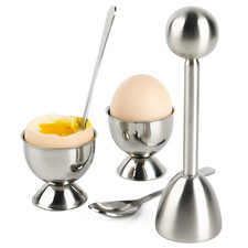 1 set Egg Opener Set Stainless Steel Shell Cu...