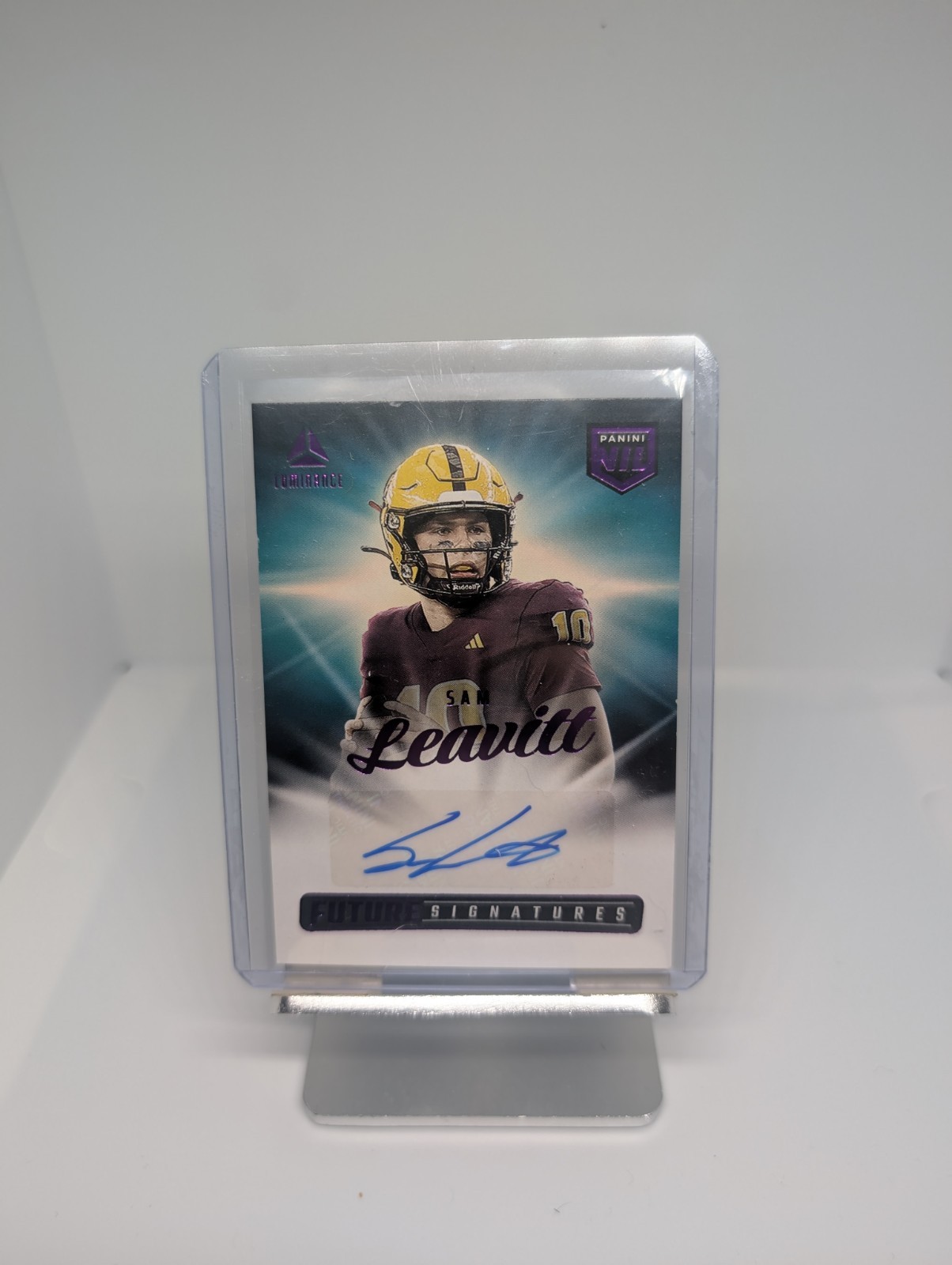 2025 Luminance Sam Leavitt Purple SSP NIL Future Signatures Arizona State