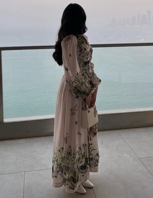 NWOT $1,150 Zimmermann Halliday Plunge Cream Floral Ivory Linen Midi Dress  AU1 S | eBay