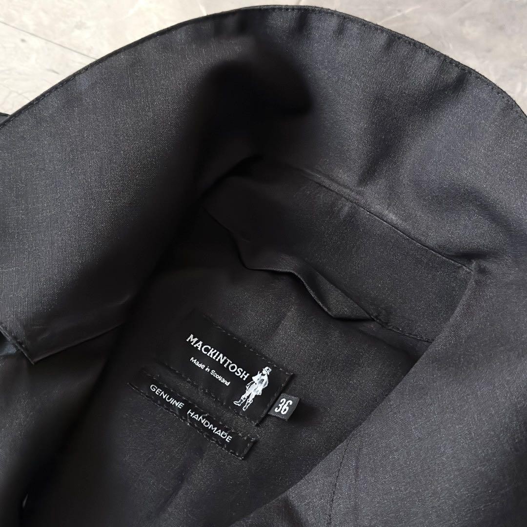 MACKINTOSH Balmacaan Coat・ Rubberized Mackintosh Balmacaan Coat Rubberized Liner Size 40 Shipping