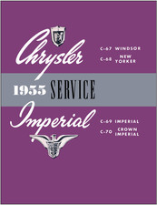 1955 Chrysler Windsor New Yorker C-69 Imperial C-70 Crown Imperial Service Usb