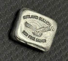 Rutland Bullion Co. 1 oz Hand Poured Silver Bar .999 Fine Silver