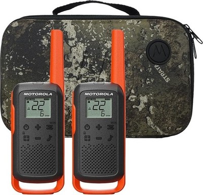2-PACK Motorola T275 Talkabout 2-Way Radios, 25-Mile Range - Rechargeable