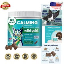 Calming Dog Treats 120ct All Ages Bacon Separation Anxiety Relief