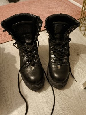 Black Boots Größe 38 Vegan Leather