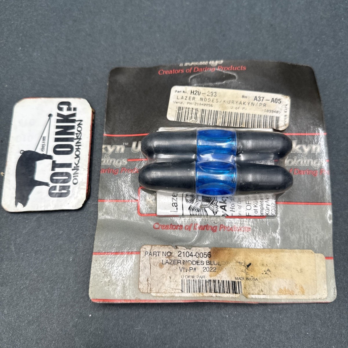 Kuryakyn #2022 Lazer Node Inline Spark Plug Flasher, Blue, Harley