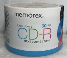 Memorex CD-R 50 Pack 52X 700MB 80Min New