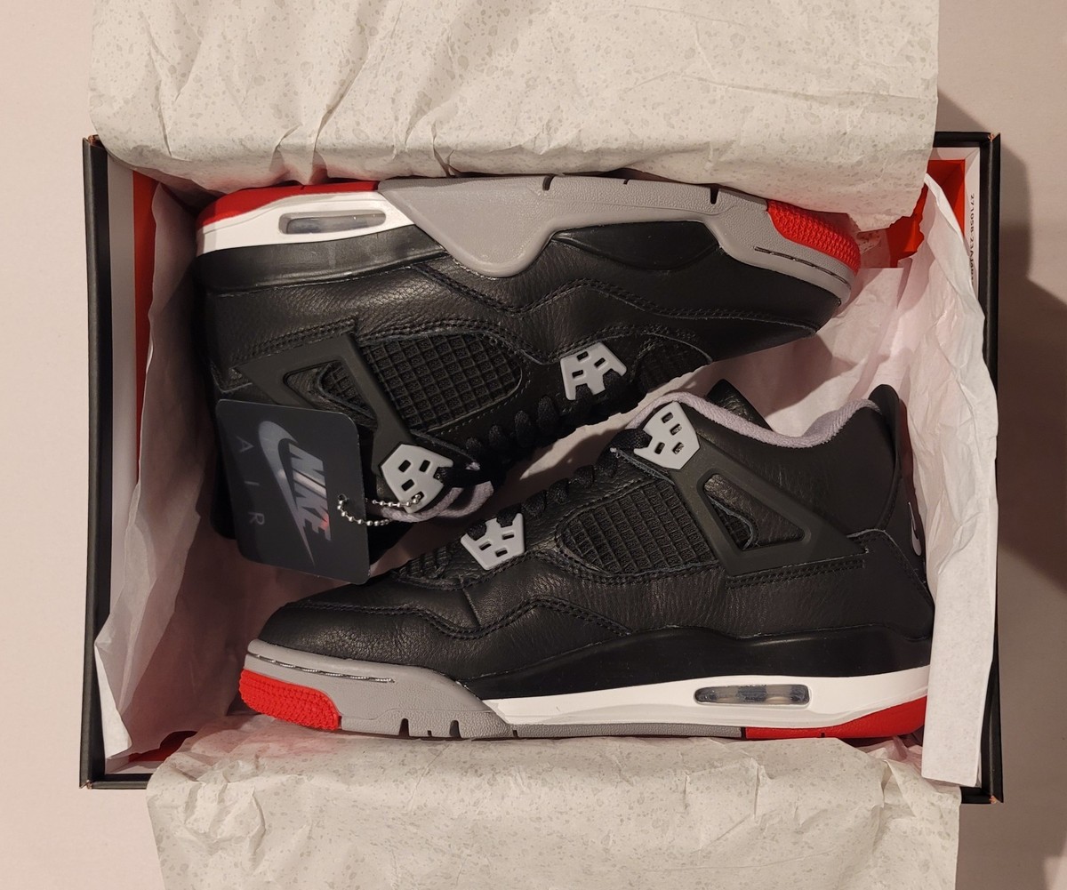 Size 6.5 - Air Jordan 4 Retro Bred Reimagined for sale online | eBay