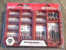 Milwaukee 80pc Shockwave Impact driver Bit Set Designed for Packout #48-32-4094