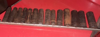 Snap On 1/2 Drive 6 Point Metric Deep Impact Sockets 10-24mm 315SIMMYA 14pc set
