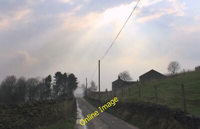 Foto 12x8 Cartshead Nook and Buredge Lane, zahmes Wasser gerade genug hell c2014