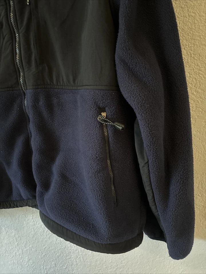 Chaqueta polar con cremallera Tek Gear para hombre XL manga larga azul 100 % poliéster. Bolsillos. Foto 3 de 4