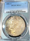 1881-S Morgan Dollar PCGS MS63 Pretty Patina CHRC