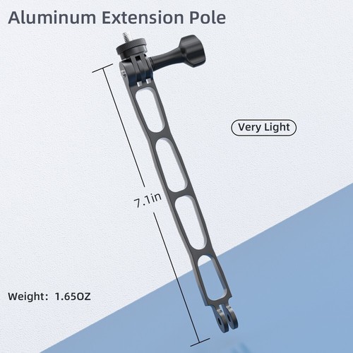Aluminum Alloy Extension Arm Metal Pole Mount Compatible with Insta360 and GoPro - Picture 4 of 7