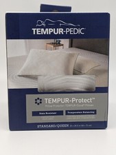 Tempur-Pedic TEMPUR-Protect Waterproof Pillow Protector Queen 28.5" x 20" White