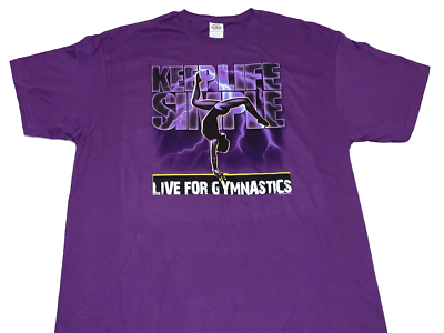 #ad Live For Gymnastics Keep Life Simple T Shirt New XL $12.59