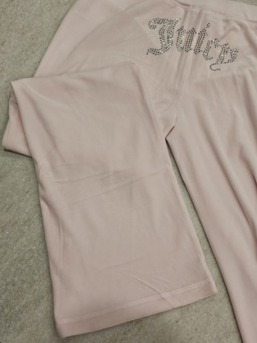 Neu mit Etikett! JUICY COUTURE Velour Bling Trainingsanzug Hoodie & Hose Soft Glow Pink Gr. L - Bild 3 von 10