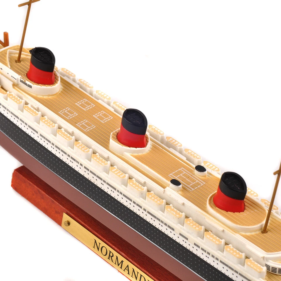 1:1250 Classic Boot Geschenk Atlas Normandie Kreuzfahrtschiff Modell Spielzeug zum Sammeln - Bild 4 von 4