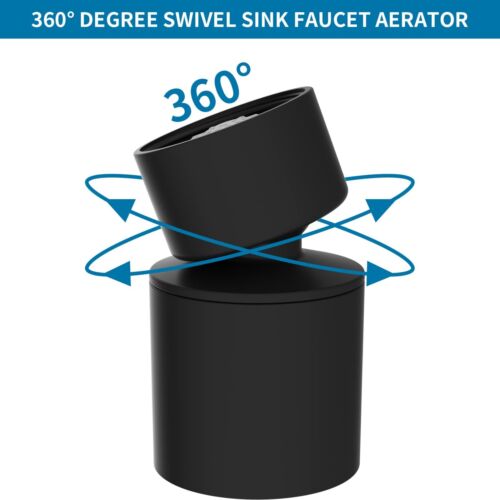 Swivel Faucet Aerator,360° Big Angle Rotate Kitchen Sink Faucet Attachment - Picture 4 of 46