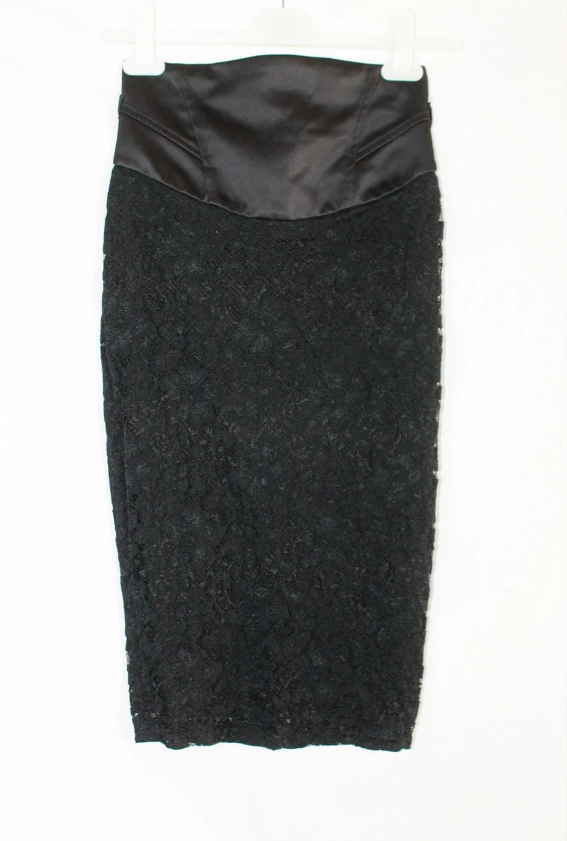 High waisted pencil top skirt river island