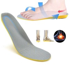 SOLETTE IN GEL MEMORY FOAM PLANTARI SILICONE PER PIEDI SCARPE LAVORO UOMO DONNA