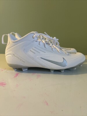 Nike Alpha Huarache 8 Pro LAX Men Size 5.5 / Women Size 7 Lacrosse Cleats White