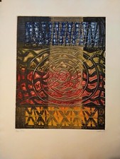 Lattanzi Luciano. "X2" (1972) Acquaforte cm.71x50. Prova d'Artista. Grafica Uno