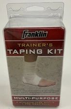 FRANKLIN trainer's taping kit -multi purpose-1 athletic tape and 1 pre wrap roll