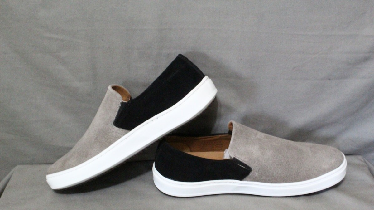 BROTHERS UNITED men slip on leather gray black low heel  display picture 1