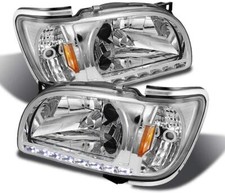 Fits 01-04 Toyota Tacoma Replacement Chrome Led Headlights Corner Lamps Lr
