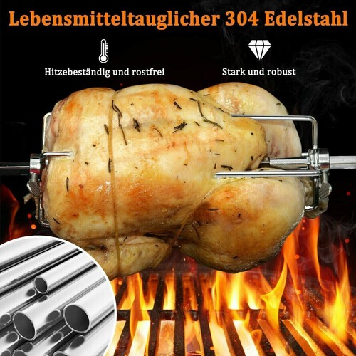 【NEU!! 4x Fleischklammer Fleischnadeln Für Grillspieß Drehspiess Rotisserie BBQ~ - Bild 4 von 11