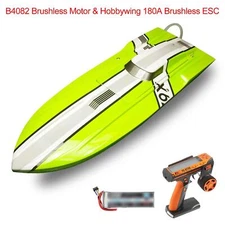 X79 DT RC Speedboat Electric Fiberglass Race Ship Model Flysky Radio 6S Battery