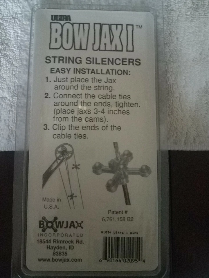 Ultra Bow Jax I String Silencer, 4 pack, Pink-BRAND NEW-SHIPS SAME BUSINESS DAY - Изображение 2 из 3
