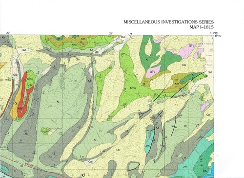 USGS Geologic Map: Sphinx Mountain, Cameron, Cliff Lake, Hebgen Dam Quad Montana - Picture 2 of 2