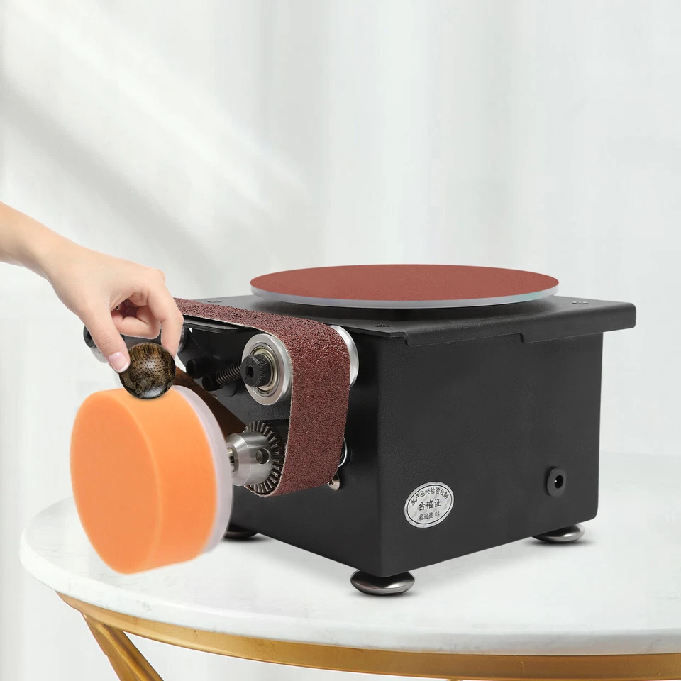 3in1 Mini Belt Disc Sander 6-Inch Sanding Disc & 1.2x15" Sanding Belts for Wood - Image 3 of 4