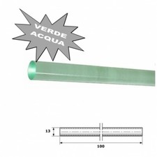 TUBO ASTA BARRA PIENO METACRILATO TIPO PLEXIGLASS 1,08 MT - FINITURA VERDE ACQUA